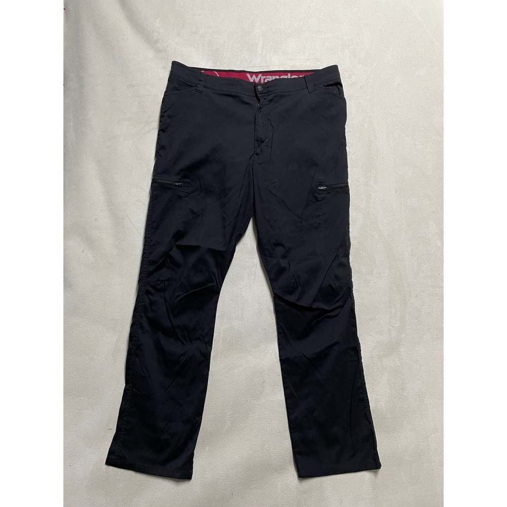 Wrangler Outdoor Series Men Black Cargo Pants Stretch Hiking 10NW788NB 40x30